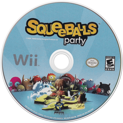Squeeballs Party – Nintendo Wii (Wii) party mini-game arcade family video game disc