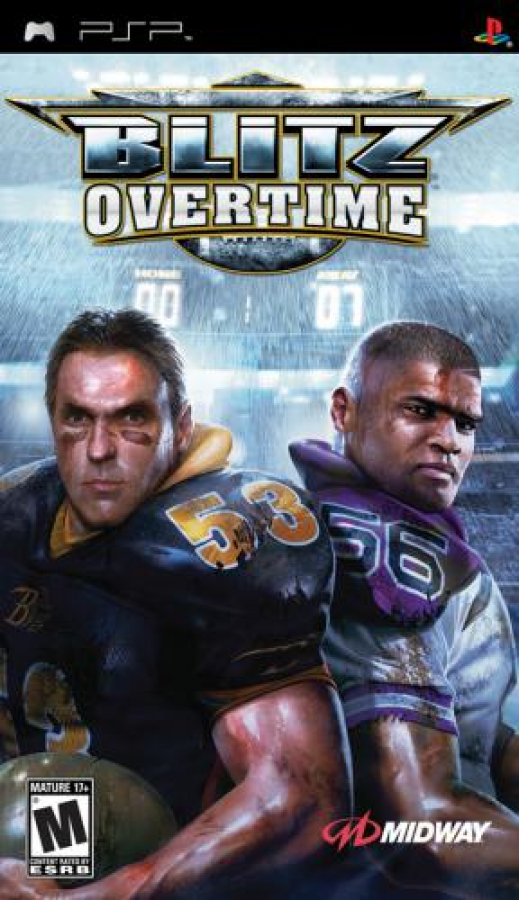 Blitz: Overtime PSP sports football video game cover art.