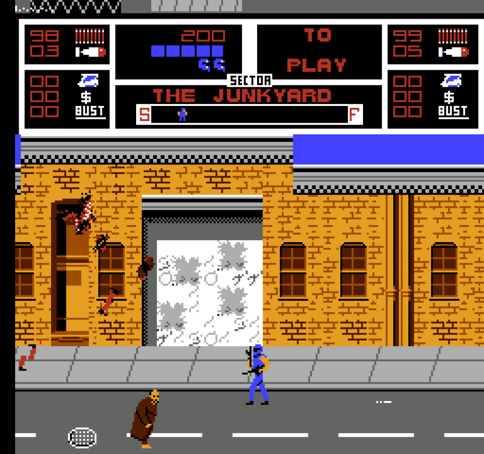 NARC gameplay image for Nintendo Entertainment System (NES) retro video game