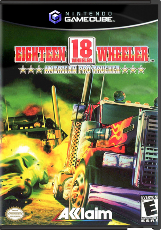 18 Wheeler: American Pro Trucker – GameCube (GC) Front Cover Box Art 