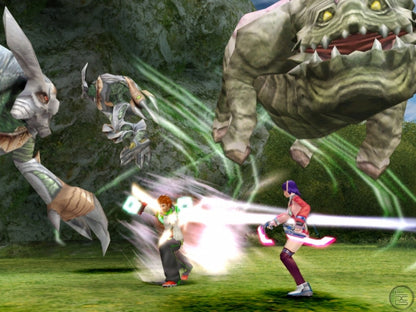 Phantasy Star Universe – PlayStation 2 (PS2) video game gameplay, action role-playing game.