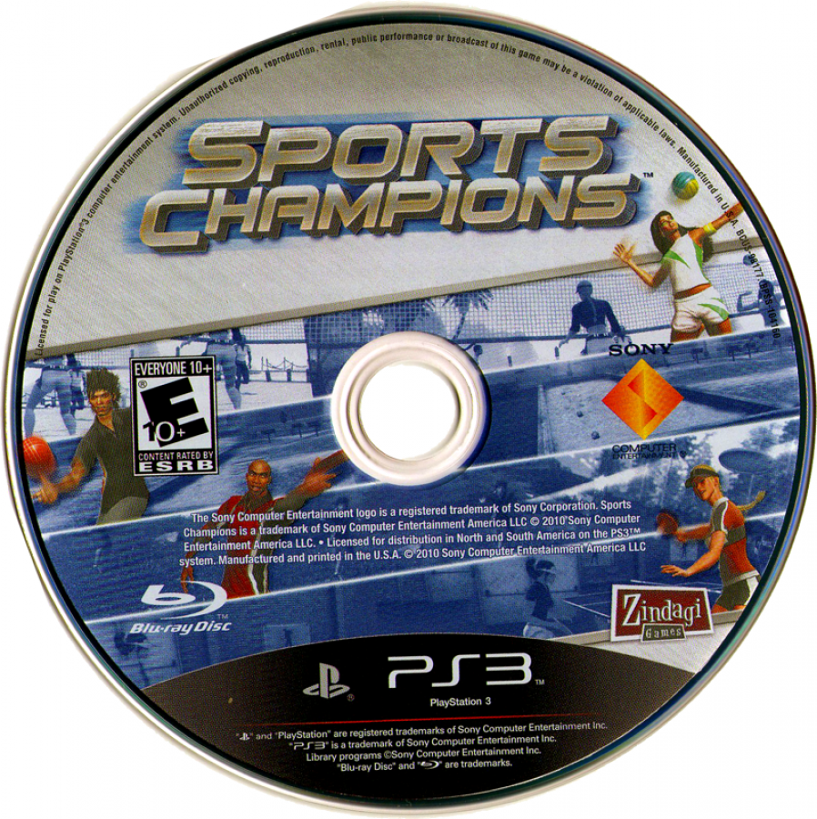 Sports Champions disc for PlayStation 3 (PS3) video game