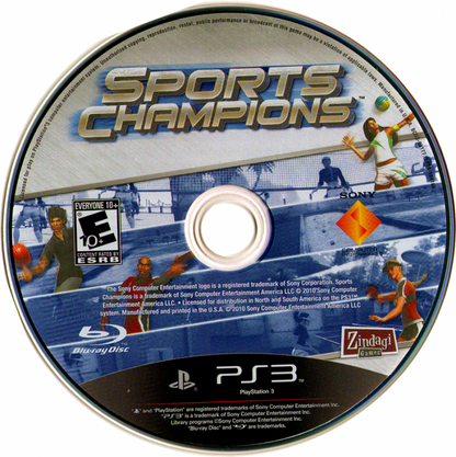 Sports Champions disc for PlayStation 3 (PS3) video game