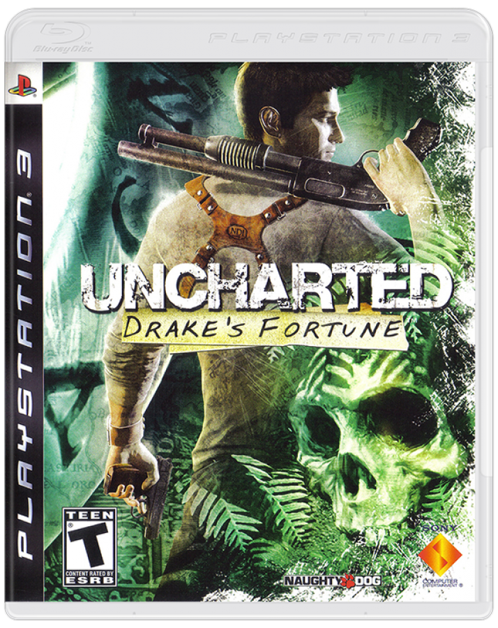 Uncharted: Drake's Fortune cover art for PlayStation 3 (PS3) video game