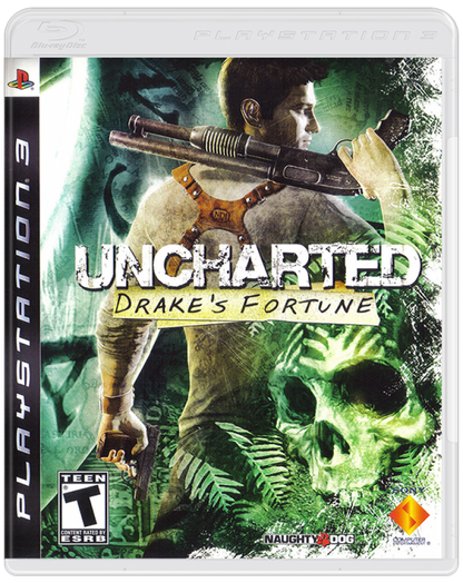 Uncharted: Drake's Fortune cover art for PlayStation 3 (PS3) video game