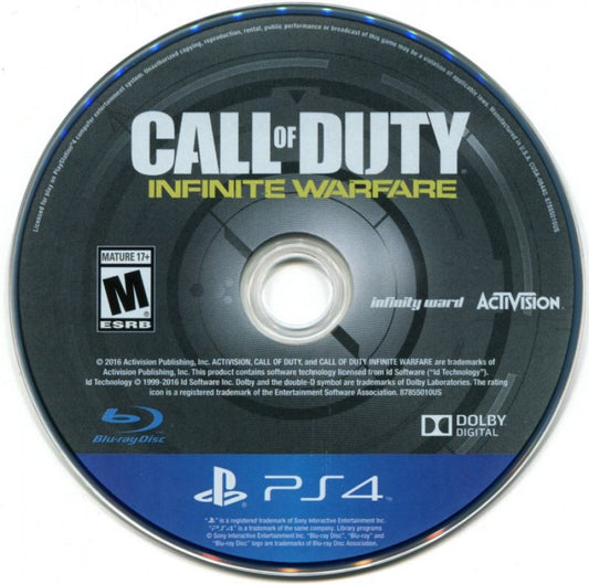 Call of Duty: Infinite Warfare [Legacy Edition] disc for PlayStation 4 (PS4) first-person shooter video game