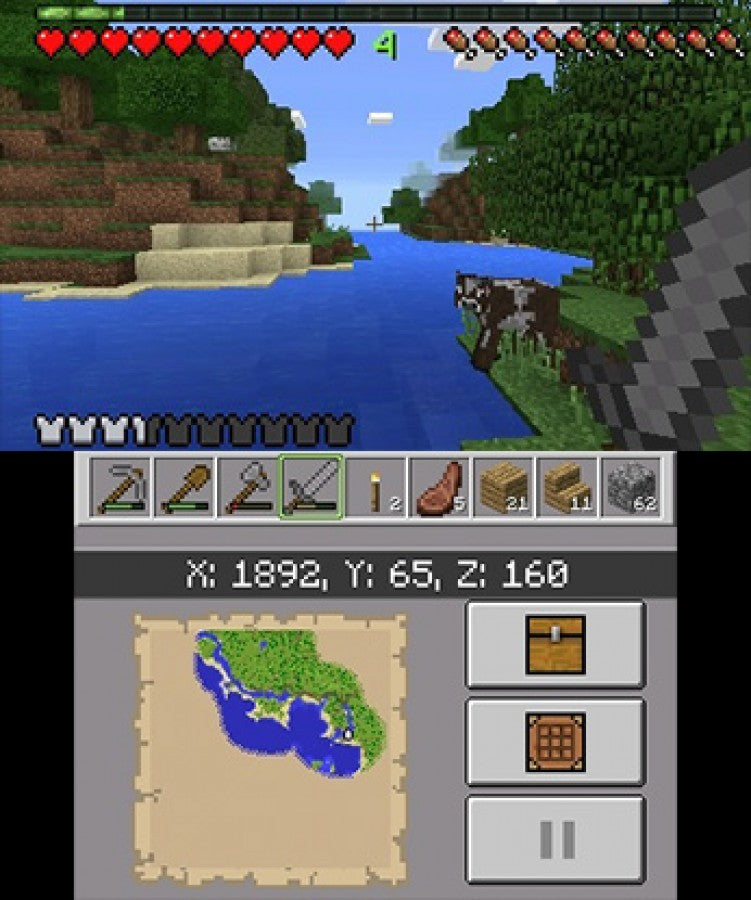 Minecraft New Nintendo 3DS Edition Nintendo 3DS for video game enthusiasts featuring sandbox building gameplay survival and creative modes block based world exploration crafting resource gathering endless adventure and collectible gaming appeal gameplay 