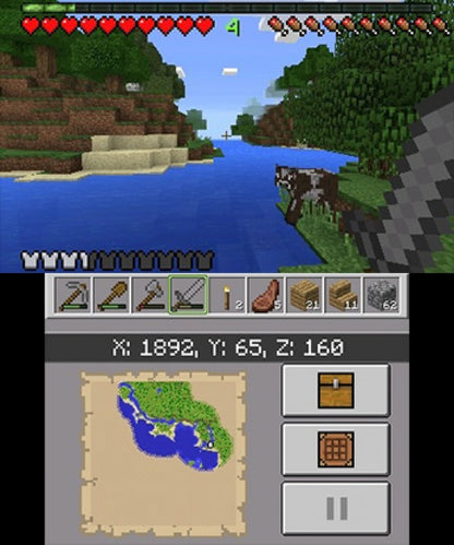 Minecraft New Nintendo 3DS Edition Nintendo 3DS for video game enthusiasts featuring sandbox building gameplay survival and creative modes block based world exploration crafting resource gathering endless adventure and collectible gaming appeal gameplay 