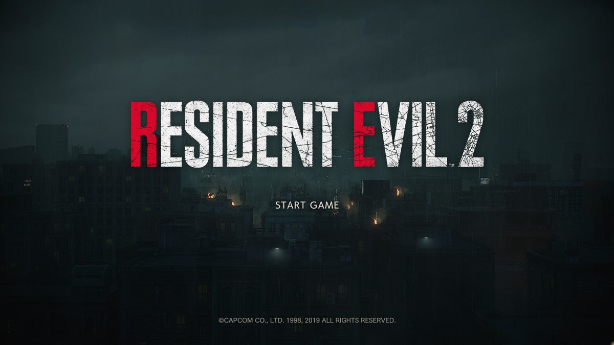 Resident Evil 2 – Xbox One (XONE) Title Screen Image Video Game HD Art