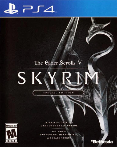 The Elder Scrolls V: Skyrim [Special Edition] – PlayStation 4 (PS4) video game cover image, open-world RPG by Bethesda Game Studios