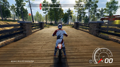 MX vs ATV All Out PAL Xbox One off-road racing video game multiple vehicle types open world environments career mode freestyle events multiplayer competition gameplay screenshot