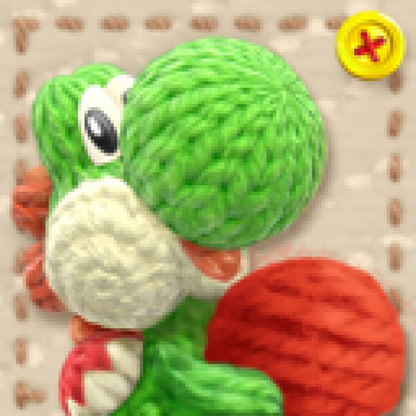 Yoshi's Woolly World console icon art for Nintendo Wii U (WiiU) video game 