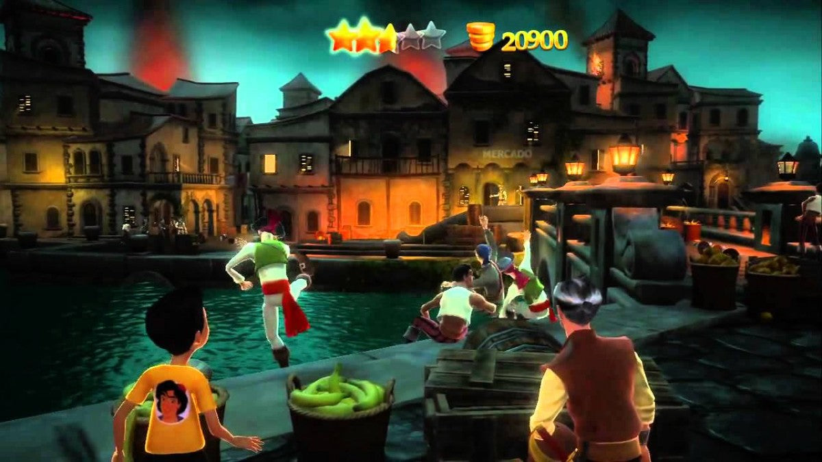 Disneyland Adventures for Kinect on Xbox 360 family friendly adventure video game featuring motion controlled exploration iconic Disneyland attractions interactive mini games and immersive Disney theme park experience gameplay