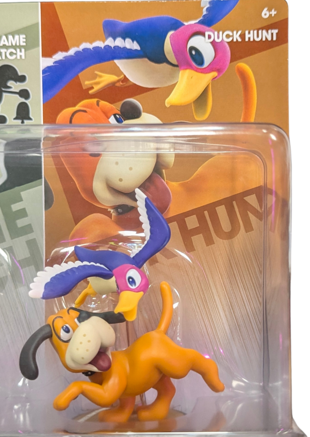 Retro 3 Pack Amiibos [Sealed] for Nintendo Amiibo featuring a collectible three figure set in original unopened packaging; scan compatible amiibo to unlock in game extras and display these retro themed characters as a sealed collector item Duck Hunt Amiibo Figure