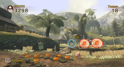 Link's Crossbow Training Nintendo Wii first-person shooter light gun game using the Wii Remote and Nunchuk based on The Legend of Zelda Twilight Princess with multiple stages and targets gameplay screenshot