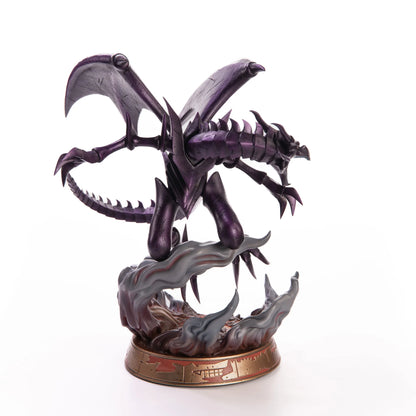 Red Eyes Black Dragon 13" Statue Purple Variant – Figure. Side view of statue