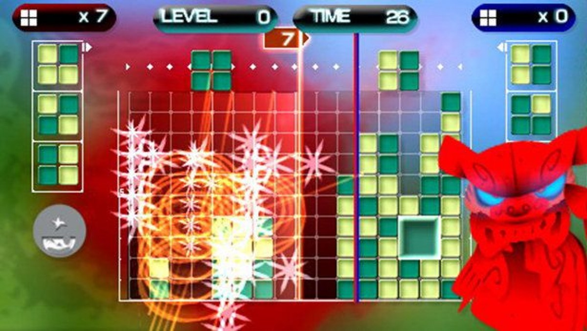 Lumines Plus gameplay for PlayStation 2 (PS2) video game