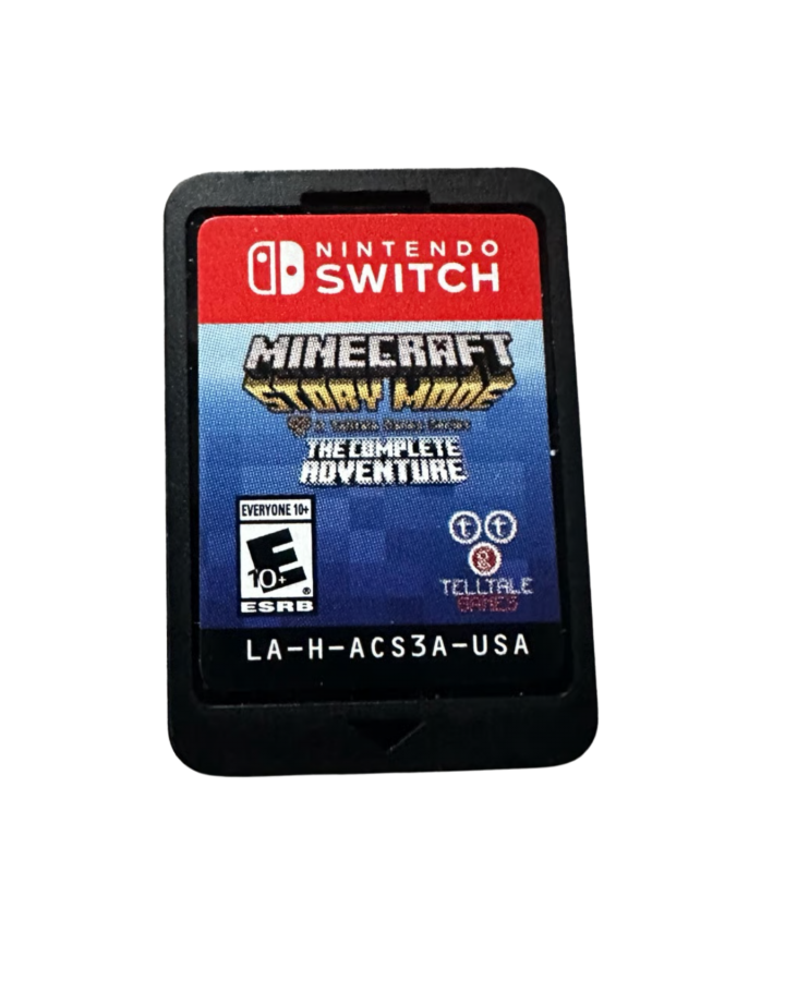 Minecraft Story Mode: Complete Adventure game card cover art for Nintendo Switch adventure video game. 