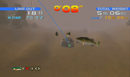 Sega Bass Fishing Sega All Stars Dreamcast inspired design featuring arcade fishing simulation aesthetic realistic lake environments competitive angling gameplay classic Sega sports action relaxing outdoor adventure iconic Dreamcast nostalgia presentation gameplay