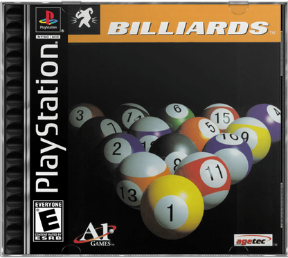 Billiards cover art for PlayStation 1 (PS1) video game