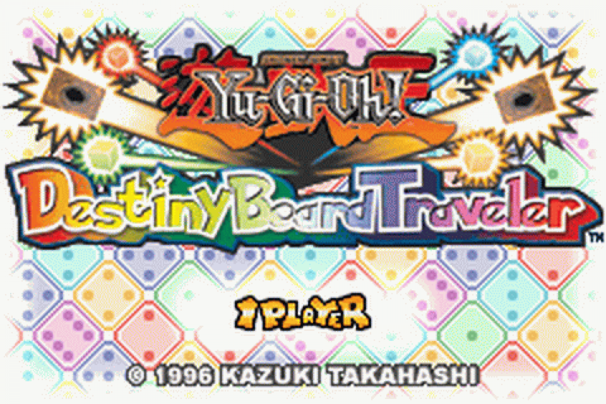 Yu-Gi-Oh!: Double Pack 2 start menu for Game Boy Advance (GBA) video game