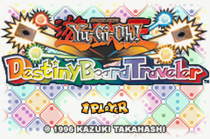 Yu-Gi-Oh!: Double Pack 2 start menu for Game Boy Advance (GBA) video game