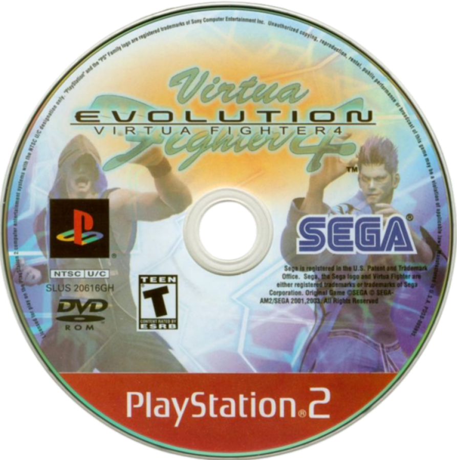 Virtua Fighter 4: Evolution [Greatest Hits] – PlayStation 2 (PS2) video game disc, 3D fighting game.