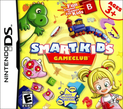 Smart Kid’s Gameclub Nintendo DS video game, educational mini-game collection, learning-focused gameplay, family-friendly handheld console title front cover
