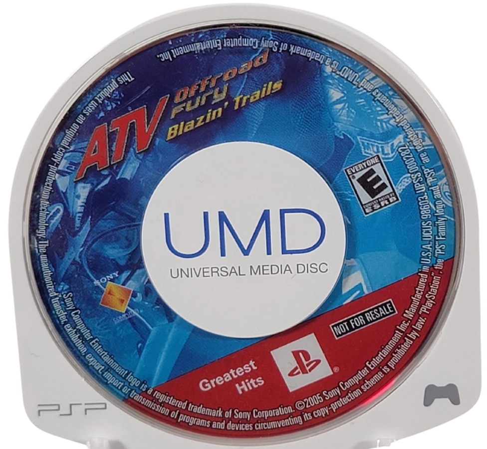 ATV Offroad Fury: Blazin' Trails [Greatest Hits] – PlayStation Portable (PSP) disc for off-road racing video game