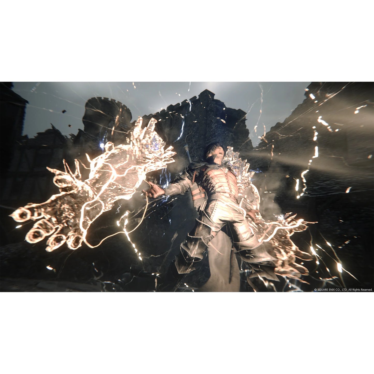 Final Fantasy XVI Deluxe Edition for PlayStation 5 action RPG featuring epic fantasy storyline real time combat Eikon battles and bonus collectible content gameplay