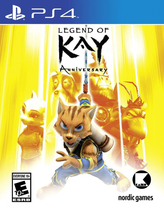 Legend of Kay Anniversary PlayStation 4 (PS4) action platformer video game cover art