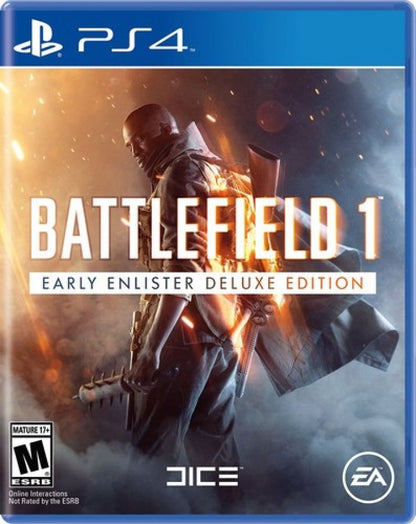 Battlefield 1 [Early Enlister Deluxe Edition] cover art for PlayStation 4 video game.  