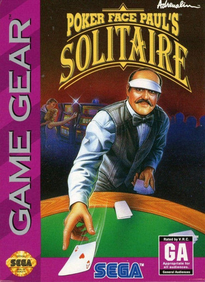 Poker Face Paul's: Solitaire cover art for Sega Game Gear (GG) video game