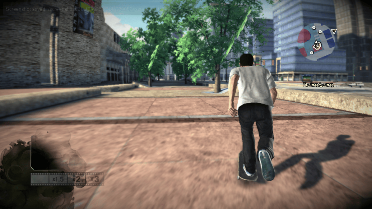Skate PlayStation 3 skateboarding simulation video game EA Black Box flick it control scheme realistic physics San Vanelona open world locations career mode skate parks video editor soundtrack create a skater professional challenges online multiplayer skate reels gameplay screenshot