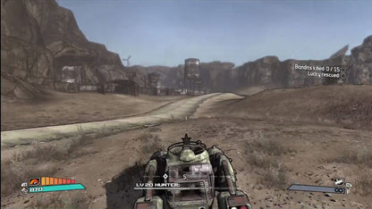 Borderlands [Platinum Hits] gameplay for Xbox 360 (X360) first-person shooter role-playing video game