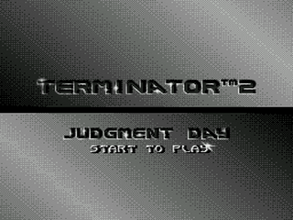 Terminator 2: Judgment Day title screen for Sega Genesis (GEN) video game