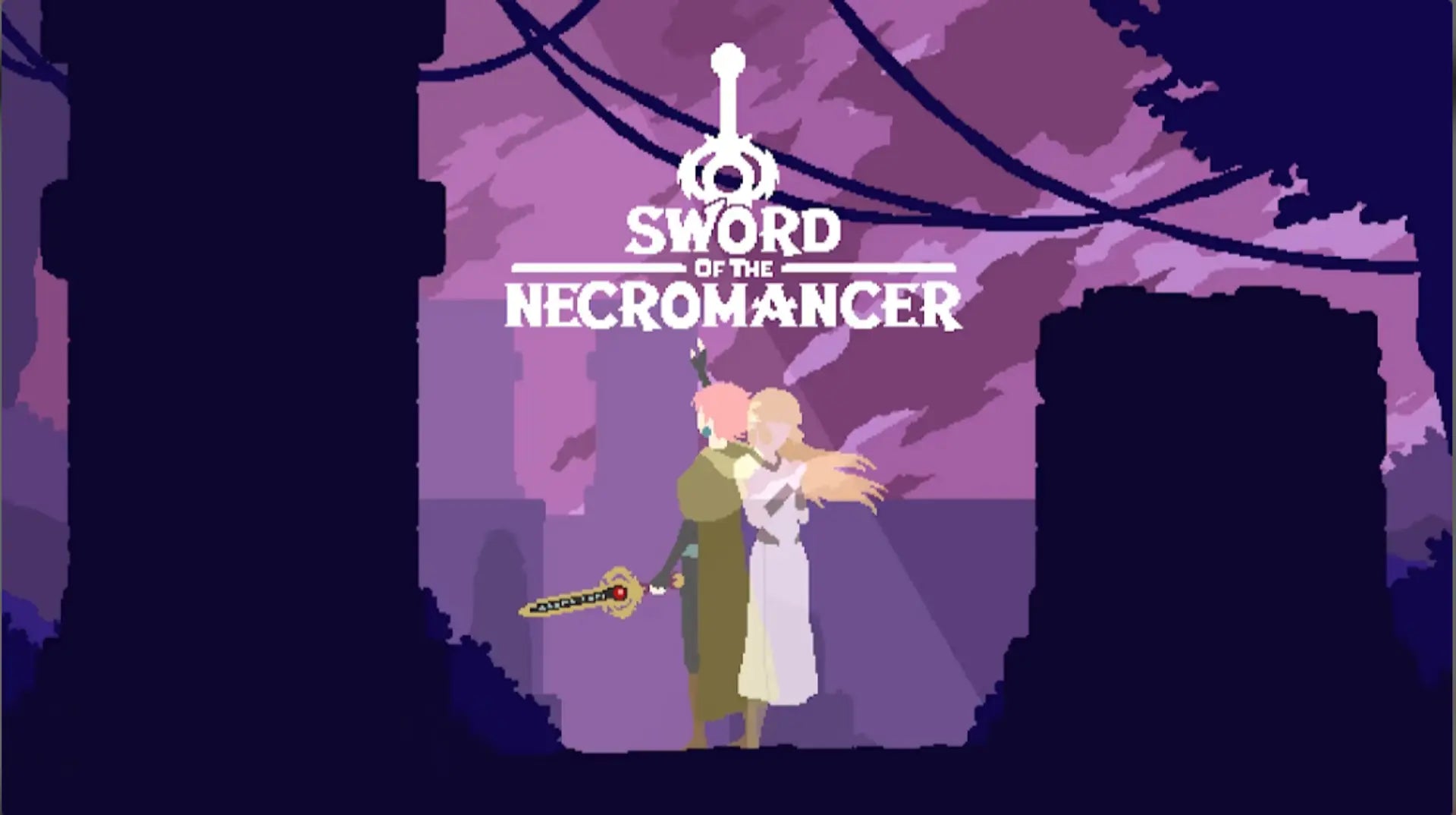 Sword of the Necromancer PlayStation 4 dungeon-crawler action RPG rogue-lite with monster summoning tactical combat reviving defeated enemies as allies procedural dungeons local co-op narrative-driven fantasy Game Studio 发行商 main menu title screen