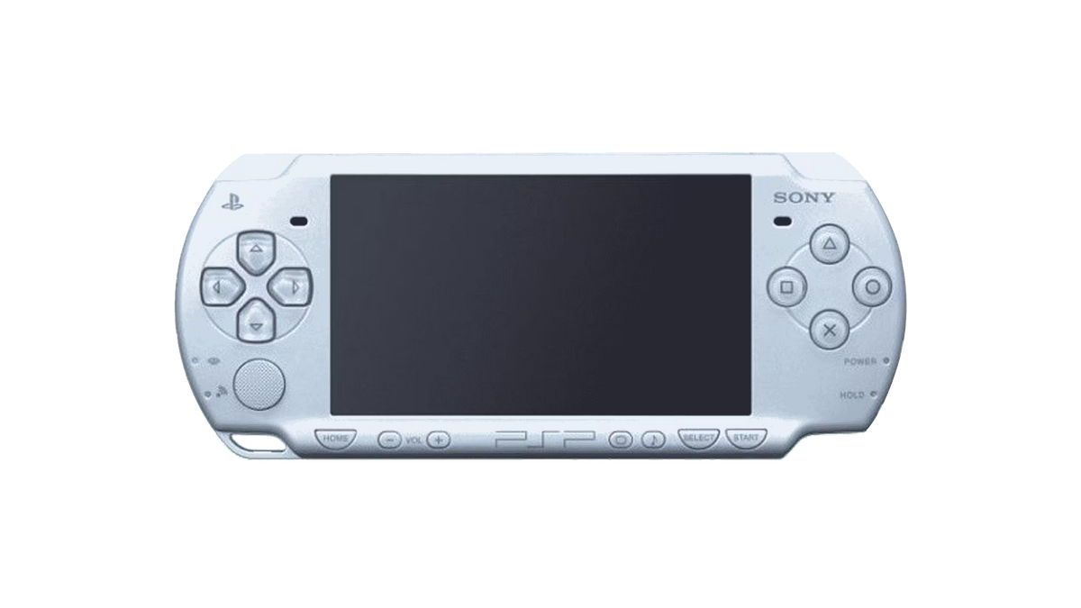 PlayStation Portable 2000 PSP 2000 Felicia Blue JPN Import Region Free handheld gaming console featuring Japanese import design Felicia Blue color portable gaming hardware PSP 2000 model scratch and scuff condition region free functionality UMD games Memory Stick support and collectible gaming appeal