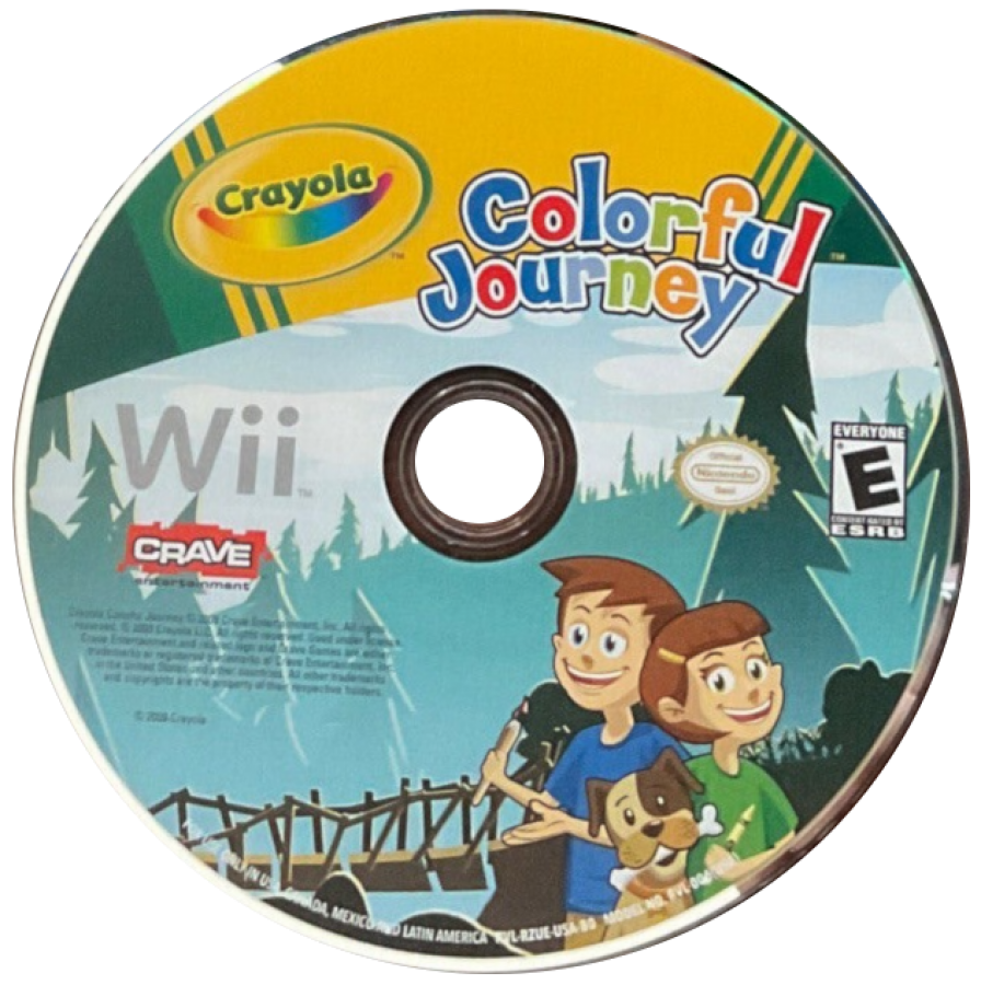 Crayola Colorful Journey disc for Nintendo Wii (Wii) video game