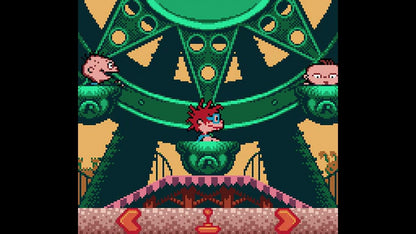 The Rugrats Movie Game Boy Color GBC handheld platformer action video game based on the animated film starring Tommy Pickles Chuckie Phil Lil Dil Reptar levels THQ gameplay screenshot