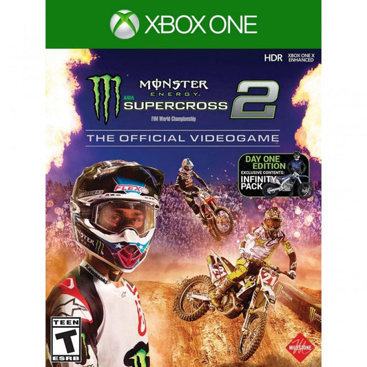 Monster Energy Supercross 2 cover art for Xbox One (XONE) video game