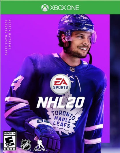 NHL 20 cover art for Xbox One (XONE) sports hockey video game