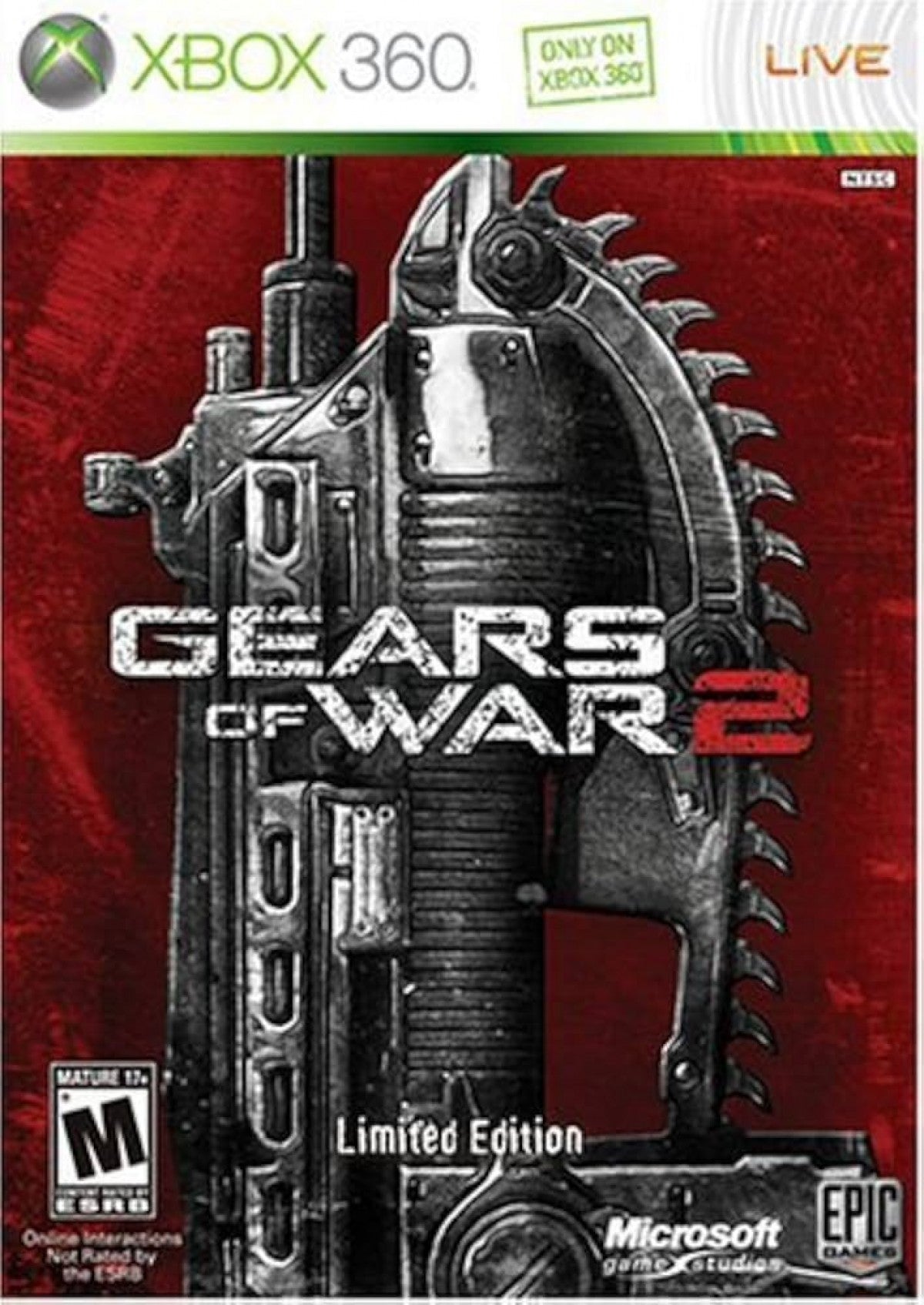Gears of War 2 Limited Edition for Xbox 360 with special packaging and collectible bonus content cover art