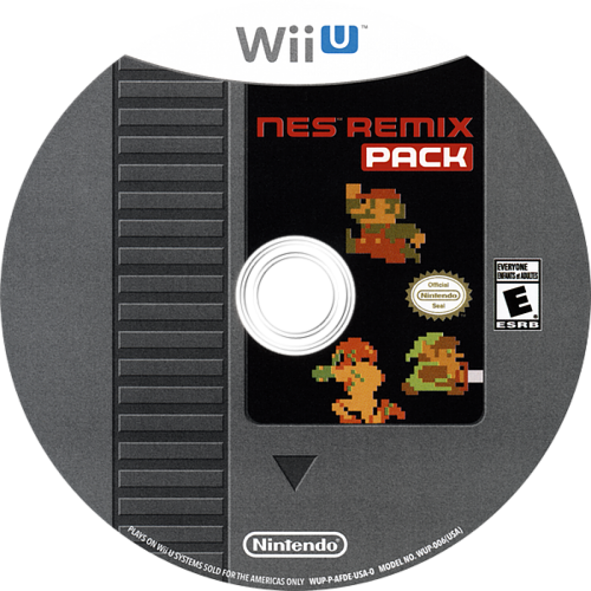 NES Remix Pack Nintendo Wii U compilation featuring NES Remix and NES Remix 2 classic Nintendo games bite-sized challenges remixed gameplay disc art