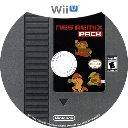 NES Remix Pack Nintendo Wii U compilation featuring NES Remix and NES Remix 2 classic Nintendo games bite-sized challenges remixed gameplay disc art