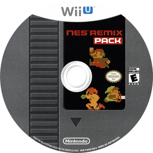 NES Remix Pack Nintendo Wii U compilation featuring NES Remix and NES Remix 2 classic Nintendo games bite-sized challenges remixed gameplay disc art