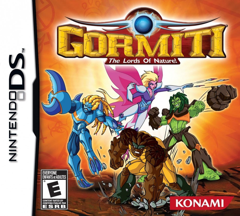 Gormiti: The Lords of Nature cover art for Nintendo DS (DS) fantasy action adventure video game