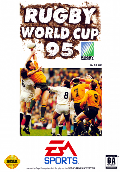 Rugby World Cup 95 cover art for Sega Genesis (GEN) video game