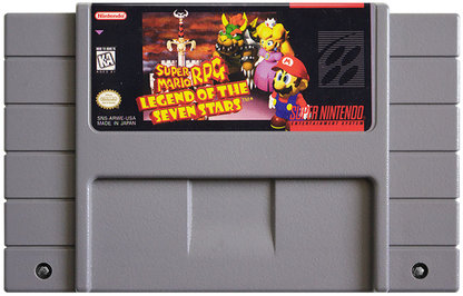 Super Mario RPG cartridge for Super Nintendo Entertainment System (SNES) retro video game