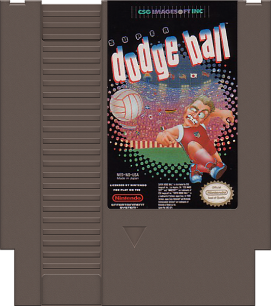 Super Dodgeball cartridge for Nintendo Entertainment System NES retro video game 